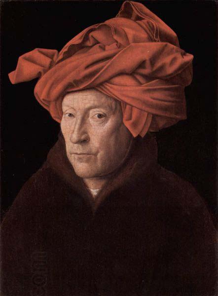 Jan Van Eyck Portrait of a Man in a Turban possibly a self-portrait China oil painting art